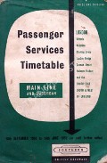Book cover of Passenger Services Timetable - Main Line and Suburban - London and the South-East, South & West of England, 15th September 1958 to 14th June 1959 by British Railways Southern Region